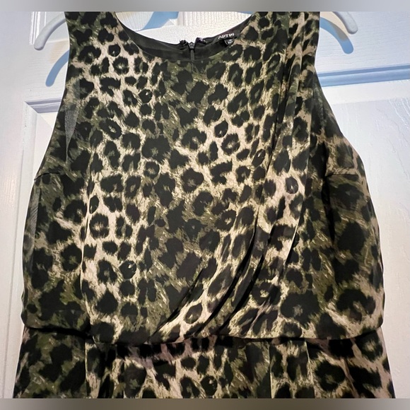 Apt. 9 dress - animal leopard print - black tan - size 10 - never worn - Picture 5 of 10
